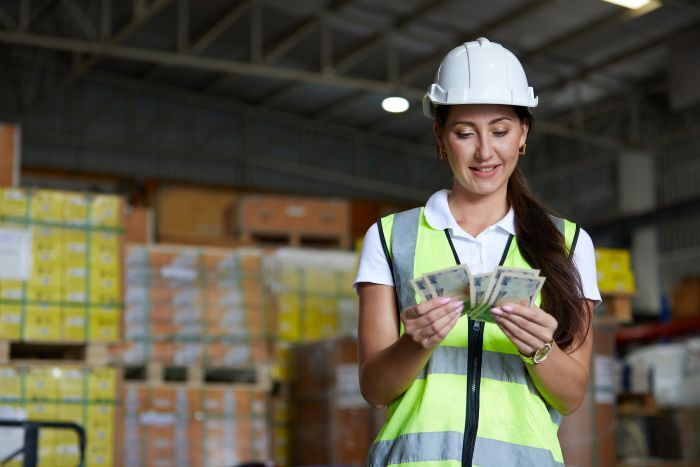 salaires travailleurs d'entrepot